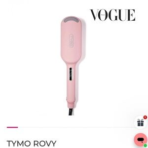 TYMO Rovy Pink Hair Straightening/waves/curl Brush; never used brand new